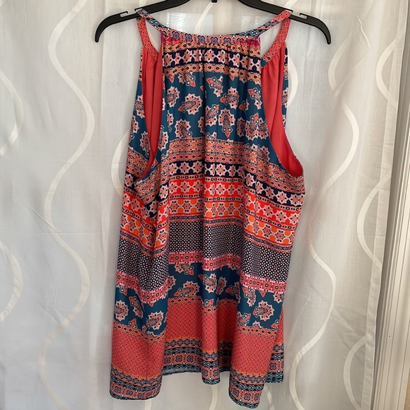 Willi Smith Sleeveless Blouse, XL - Picture 4 of 7